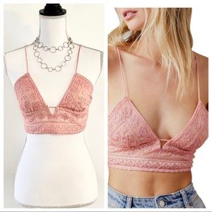 🆕 FREE PEOPLE Elsie Embroidered Plunge Bralette